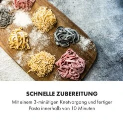 Pastamania Nudelmaschine 260W 7 Aufsätze 500 G 60 DB LED 12 Pastamania Nudelmaschine 260W 7 Aufsätze 500 G 60 DB LED -Bestes Haushaltsgeräte Geschäft 10034566 de 0005 logo