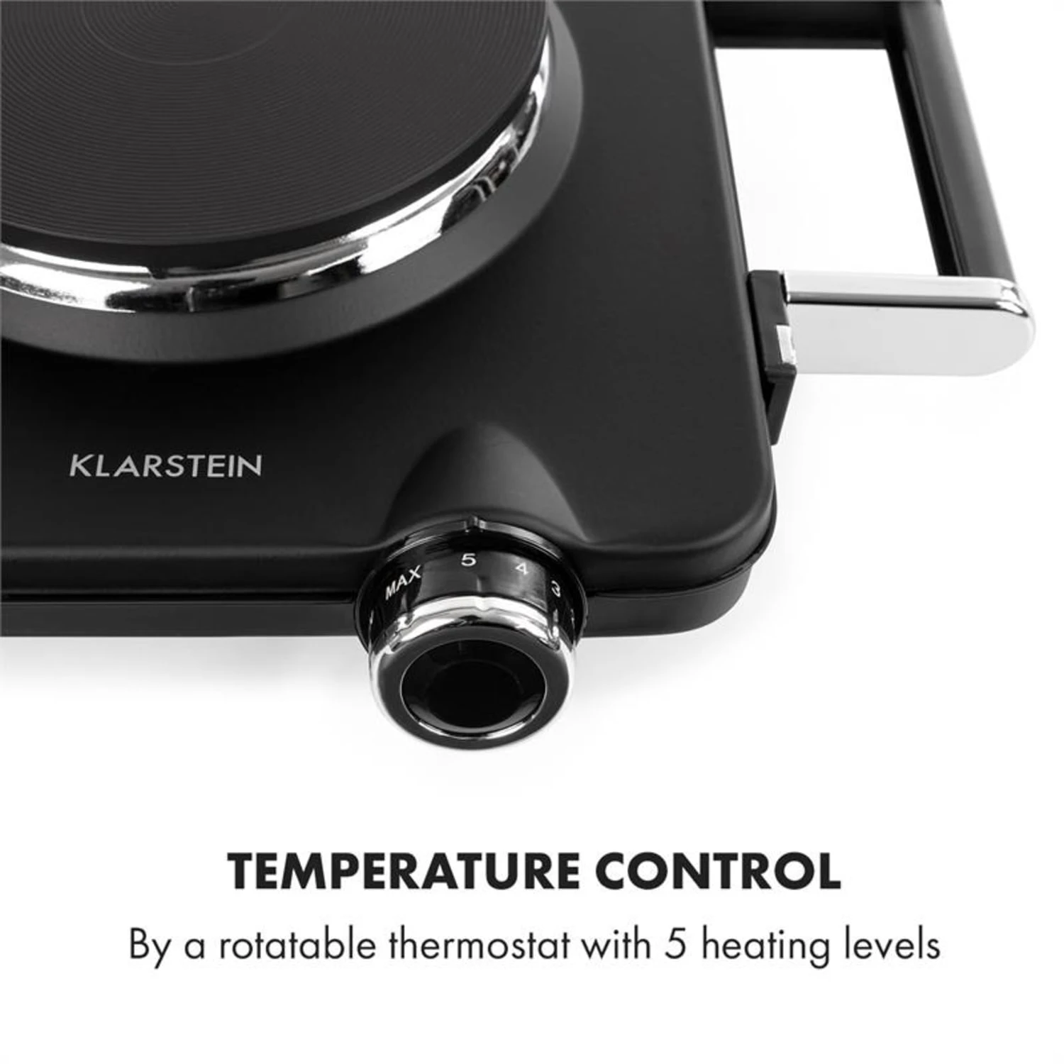 Cookorama Doppelkochplatte 1900-2250 W 150/180 Mm Ø 5 Stufen Schwarz 5 Cookorama Doppelkochplatte 1900-2250 W 150/180 Mm Ø 5 Stufen Schwarz – Bild 5