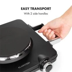 Cookorama Doppelkochplatte 1900-2250 W 150/180 Mm Ø 5 Stufen Schwarz 12 Cookorama Doppelkochplatte 1900-2250 W 150/180 Mm Ø 5 Stufen Schwarz -Bestes Haushaltsgeräte Geschäft 10034573 yy 0006 logo Klarstein Cookorama Doppelkochplatte schwarz
