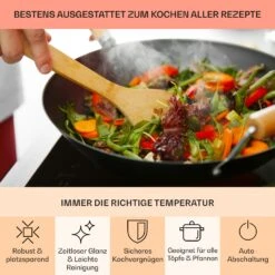 EasyCook Domino Keramikkochfeld 3000W Drehregler Schwarz -Bestes Haushaltsgeräte Geschäft 10034603 de 0005 usp