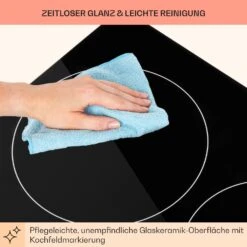 EasyCook Domino Keramikkochfeld 3000W Drehregler Schwarz -Bestes Haushaltsgeräte Geschäft 10034603 de 0008 usp