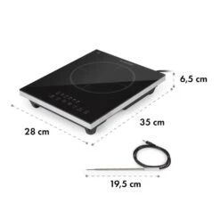 Cook N Roll Induktionskochfeld 2000W Timer 10 Stufen Bratenthermometer 17 Cook N Roll Induktionskochfeld 2000W Timer 10 Stufen Bratenthermometer -Bestes Haushaltsgeräte Geschäft 10034708 yy 0009 logo Klarstein Cook n Roll Induktionskochfeld schwarz