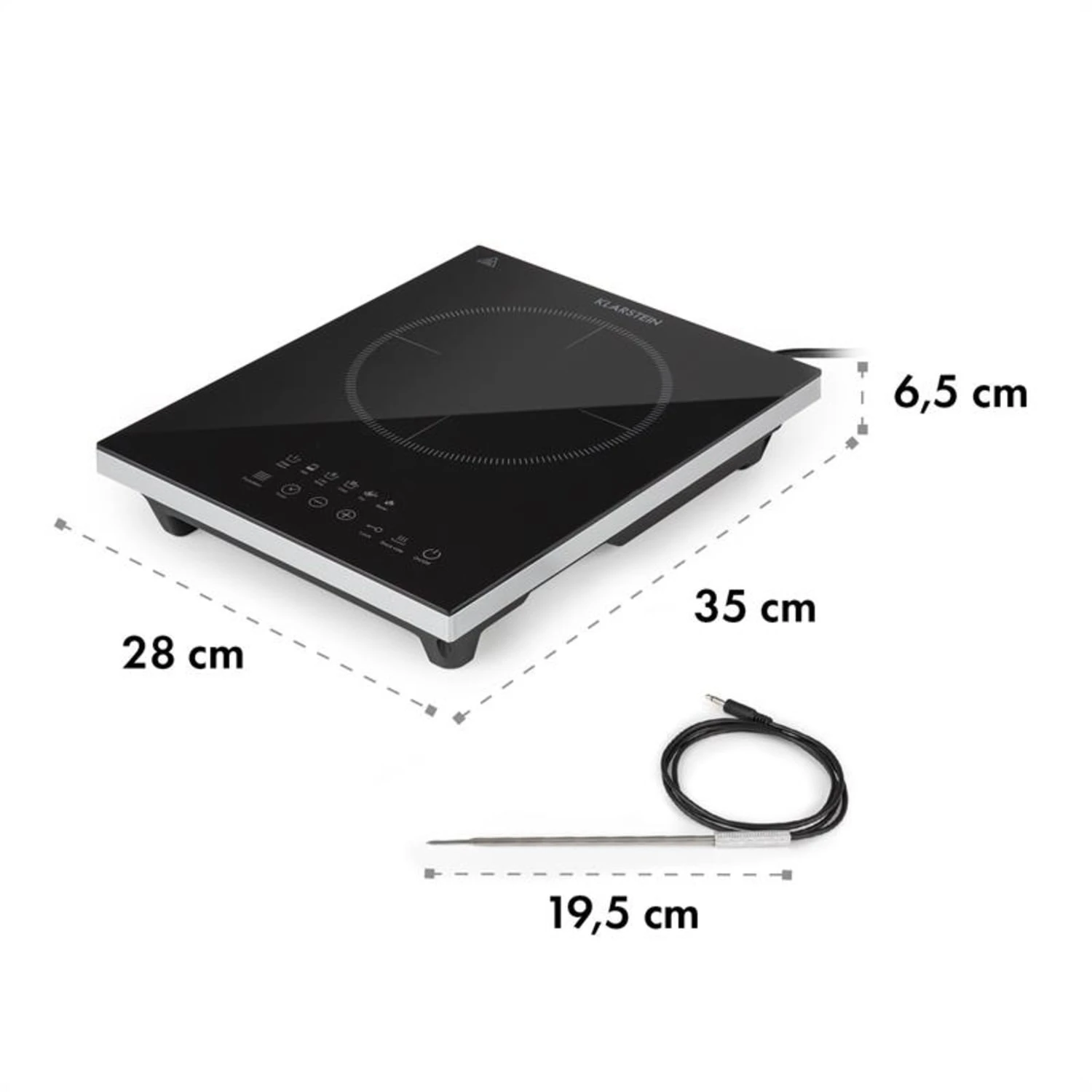 Cook N Roll Induktionskochfeld 2000W Timer 10 Stufen Bratenthermometer 9 Cook N Roll Induktionskochfeld 2000W Timer 10 Stufen Bratenthermometer – Bild 9