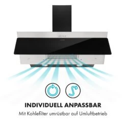 Alessia Dunstabzugshaube Kopffreihaube 350 M³/h Push Control Schwarz -Bestes Haushaltsgeräte Geschäft 10034717 de 0004 logo