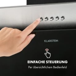 Alessia Dunstabzugshaube Kopffreihaube 350 M³/h Push Control Schwarz -Bestes Haushaltsgeräte Geschäft 10034717 de 0005 logo