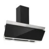 Alessia Dunstabzugshaube Kopffreihaube 350 M³/h Push Control Schwarz