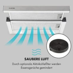 Viola Dunstabzugshaube Edelstahl 59,6 Cm 612m³/h EEK A Silber -Bestes Haushaltsgeräte Geschäft 10034862 de 0007 logo