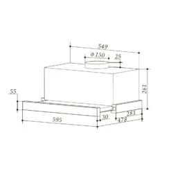Viola Dunstabzugshaube Edelstahl 59,6 Cm 612m³/h EEK A Silber -Bestes Haushaltsgeräte Geschäft 10034862 yy 0008 logo Klarstein Viola Dunstabzugshaube silber