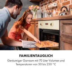 Elizabeth Einbaubackofen Retro 2200W 70L 50 - 250 °C Timer Display -Bestes Haushaltsgeräte Geschäft 10034881 de 0003 logo