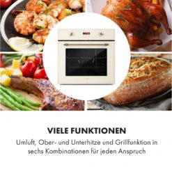 Elizabeth Einbaubackofen Retro 2200W 70L 50 - 250 °C Timer Display -Bestes Haushaltsgeräte Geschäft 10034881 de 0004 logo