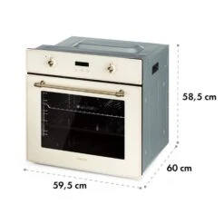 Elizabeth Einbaubackofen Retro 2200W 70L 50 - 250 °C Timer Display -Bestes Haushaltsgeräte Geschäft 10034881 yy 0009 logo Klarstein Elizabeth Einbaubackofen creme