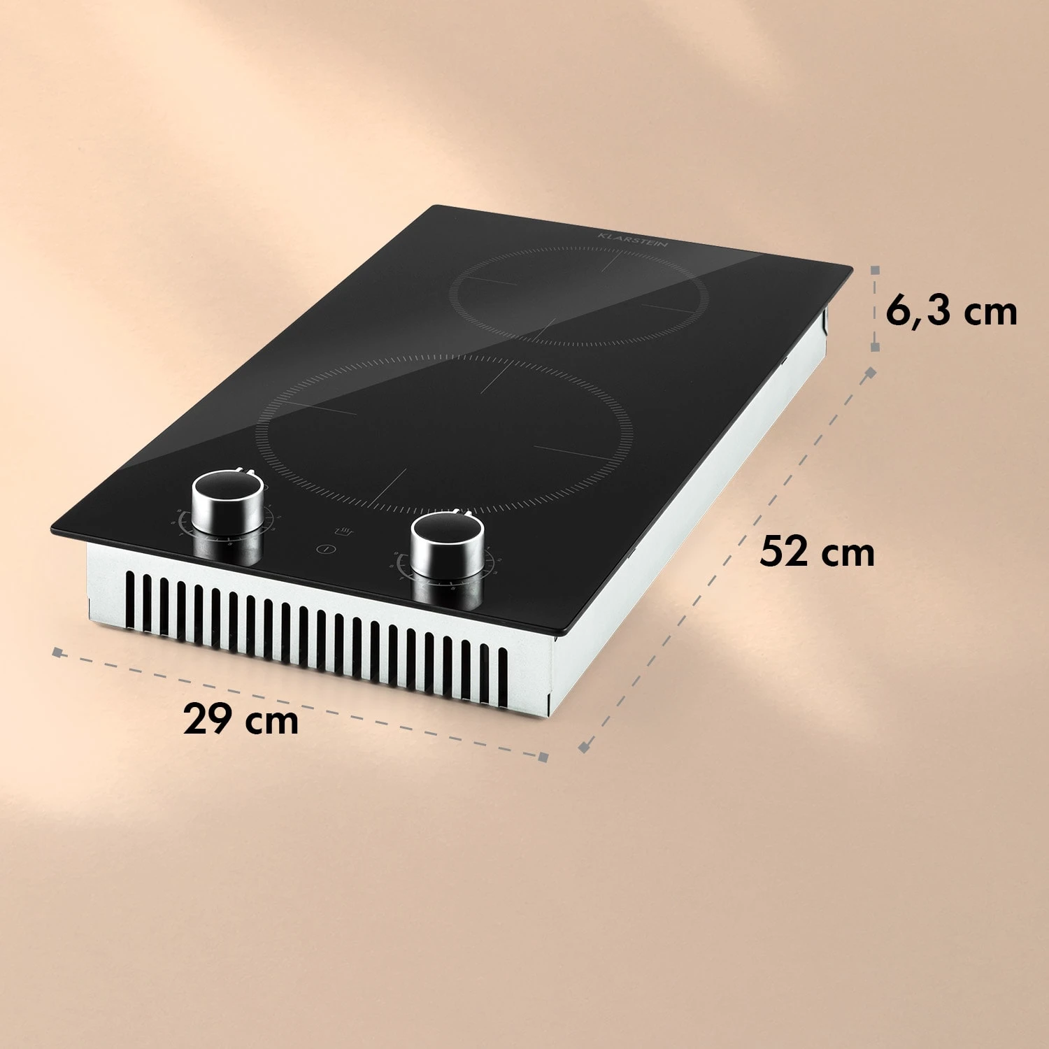 Kochheld Doppel-Induktionskochfeld 2900W Dreh-Regler Glas Schwarz 9 Kochheld Doppel-Induktionskochfeld 2900W Dreh-Regler Glas Schwarz – Bild 9