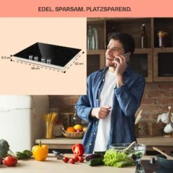 Kochheld 4-Zonen-Induktionskochfeld 6000W Dreh-Regler Glas Schwarz -Bestes Haushaltsgeräte Geschäft 10034947 de 0006 usp