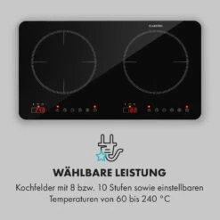 Cookio Kochfeld Induktion Freistehend 3500 W Bis 240 °C Glaskeramik -Bestes Haushaltsgeräte Geschäft 10034949 de 0004 logo