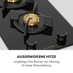 Goldflame Domino Gaskochfeld 2-flammig Messing-Brenner Glaskeramik -Bestes Haushaltsgeräte Geschäft 10034971 de 0003 logo