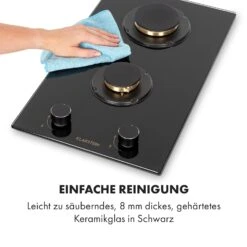 Goldflame Domino Gaskochfeld 2-flammig Messing-Brenner Glaskeramik -Bestes Haushaltsgeräte Geschäft 10034971 de 0008 logo