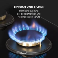 Goldflame 4 Gaskochfeld 4-flammig Messing-Brenner Glaskeramik Schwarz -Bestes Haushaltsgeräte Geschäft 10034972 de 0005 logo