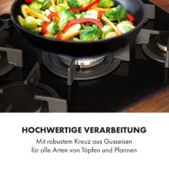 Goldflame 5 Gaskochfeld 5-flammig Messing-Brenner Glaskeramik Schwarz -Bestes Haushaltsgeräte Geschäft 10034973 de 0007 logo