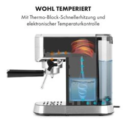 Futura Espressomaker 20 Bar 1450 Watt 20 Bar Wassertank: 1,25 Liter Rostfreier Edelstahl -Bestes Haushaltsgeräte Geschäft 10035183 de 0003 logo