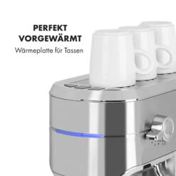Futura Espressomaker 20 Bar 1450 Watt 20 Bar Wassertank: 1,25 Liter Rostfreier Edelstahl -Bestes Haushaltsgeräte Geschäft 10035183 de 0008 logo