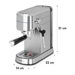Futura Espressomaker 20 Bar 1450 Watt 20 Bar Wassertank: 1,25 Liter Rostfreier Edelstahl -Bestes Haushaltsgeräte Geschäft 10035183 yy 0010 logo