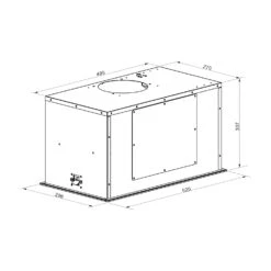 Hektor Brilliant Edition Lüfterbaustein 52 Cm 506 M³/h Touch Glas -Bestes Haushaltsgeräte Geschäft 10035186 yy 0007 logo Klarstein Hektor Brilliant Edition Luefterbaustein