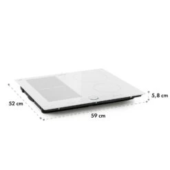 Delicatessa 60 Hybrid Einbaukochfeld Induktion 4 Zonen 7000W -Bestes Haushaltsgeräte Geschäft 10035198 yy 0011 logo Klarstein Delicatessa 60 Hybrid Kochfeld weiss