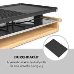 Tournedo Raclette 1200W Aluminiumguss 8 Personen Holz-Dekor -Bestes Haushaltsgeräte Geschäft 10035219 de 0007 logo