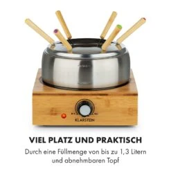 Bambus Fondue Edelstahl-Topf 800W -Bestes Haushaltsgeräte Geschäft 10035221 de 0006 logo