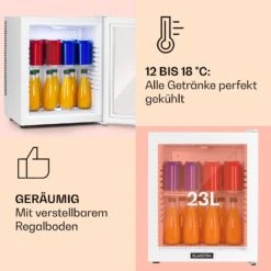 Brooklyn 24 Mini-Kühlschrank Glastür LED Ablage -Bestes Haushaltsgeräte Geschäft 10035223 de 0004 usp