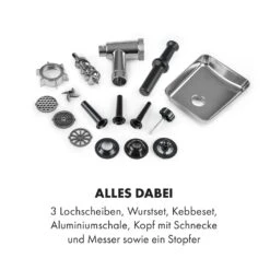 Kraftprotz Elektrischer Fleischwolf 700 W Kupfermotor Hack Wurst Kebbe Edelstahl -Bestes Haushaltsgeräte Geschäft 10035233 de 0006 logo