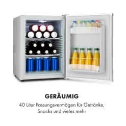Klarstein Happy Hour Minibar 40L 5-15°C 23 DB LED-Licht -Bestes Haushaltsgeräte Geschäft 10035246 de 0004 logo
