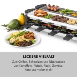 Tenderloin 50/50 Raclette-Grill 1200W 8 Personen Natursteinplatte Metallgrillplatte -Bestes Haushaltsgeräte Geschäft 10035260 de 0004 logo