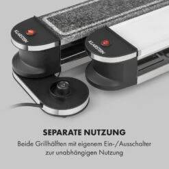 Tenderloin 50/50 Raclette-Grill 1200W 8 Personen Natursteinplatte Metallgrillplatte -Bestes Haushaltsgeräte Geschäft 10035260 de 0005 logo