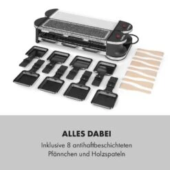 Tenderloin 50/50 Raclette-Grill 1200W 8 Personen Natursteinplatte Metallgrillplatte -Bestes Haushaltsgeräte Geschäft 10035260 de 0007 logo