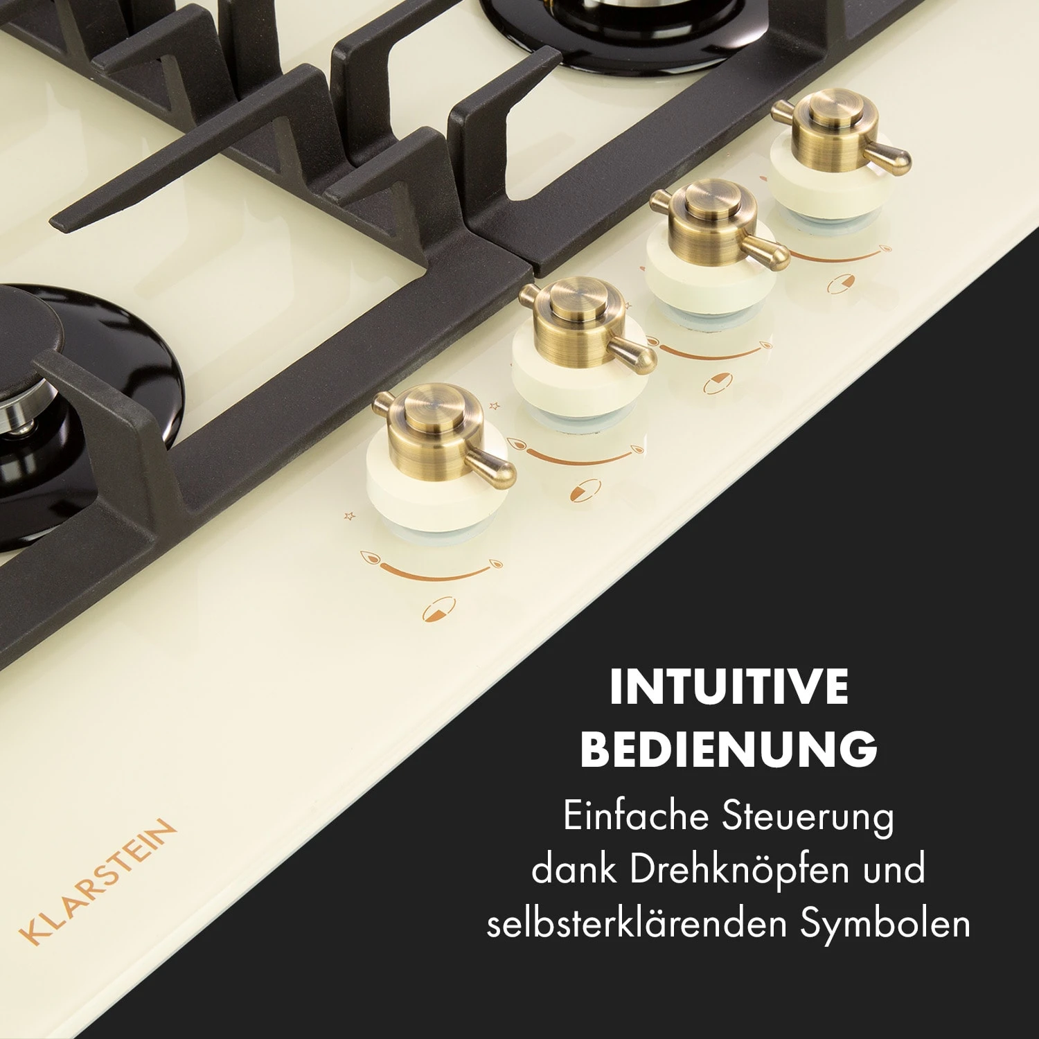 Victoria 4 Zonen Gaskochfeld 4-flammig Sabaf-Brenner Glaskeramik 4 Victoria 4 Zonen Gaskochfeld 4-flammig Sabaf-Brenner Glaskeramik – Bild 4