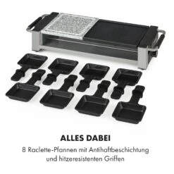 Bistecca Raclette 1200W Metall / Stein 8 Personen Kontroll-LED 13 Bistecca Raclette 1200W Metall / Stein 8 Personen Kontroll-LED -Bestes Haushaltsgeräte Geschäft 10035293 de 0006 logo