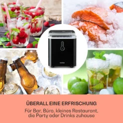 Chillout Eiswürfelmaschine Bulleteis 12kg/24h Wassertank: 1,5 L -Bestes Haushaltsgeräte Geschäft 10035320 de 0003 usp