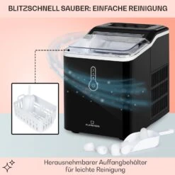 Chillout Eiswürfelmaschine Bulleteis 12kg/24h Wassertank: 1,5 L -Bestes Haushaltsgeräte Geschäft 10035320 de 0005 usp