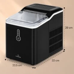 Chillout Eiswürfelmaschine Bulleteis 12kg/24h Wassertank: 1,5 L -Bestes Haushaltsgeräte Geschäft 10035320 yy 0011 dimensions