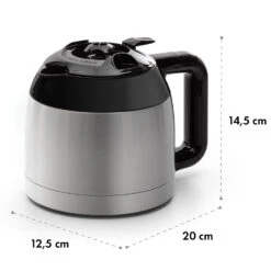 Arabica Thermoskanne Zubehör Ersatz Edelstahl Silber/schwarz -Bestes Haushaltsgeräte Geschäft 10035422 yy 0006 dimensions