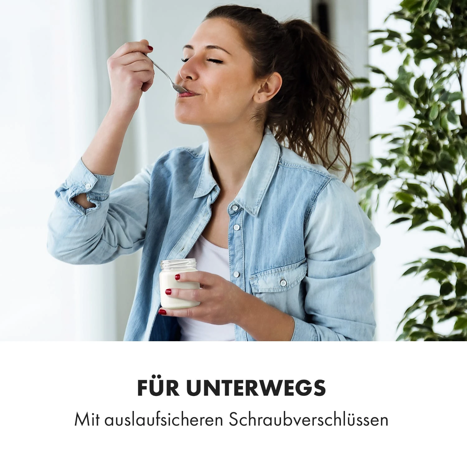 Gaia Greek Joghurt-Maker 1,26 L 6 Gläser Inkl. Sieb-Box 4 Gaia Greek Joghurt-Maker 1,26 L 6 Gläser Inkl. Sieb-Box – Bild 4