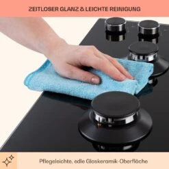 Illuminosa 4 Gaskochfeld 4-flammig Sabaf-Brenner Glaskeramik 15 Illuminosa 4 Gaskochfeld 4-flammig Sabaf-Brenner Glaskeramik -Bestes Haushaltsgeräte Geschäft 10035464 de 0007 usp