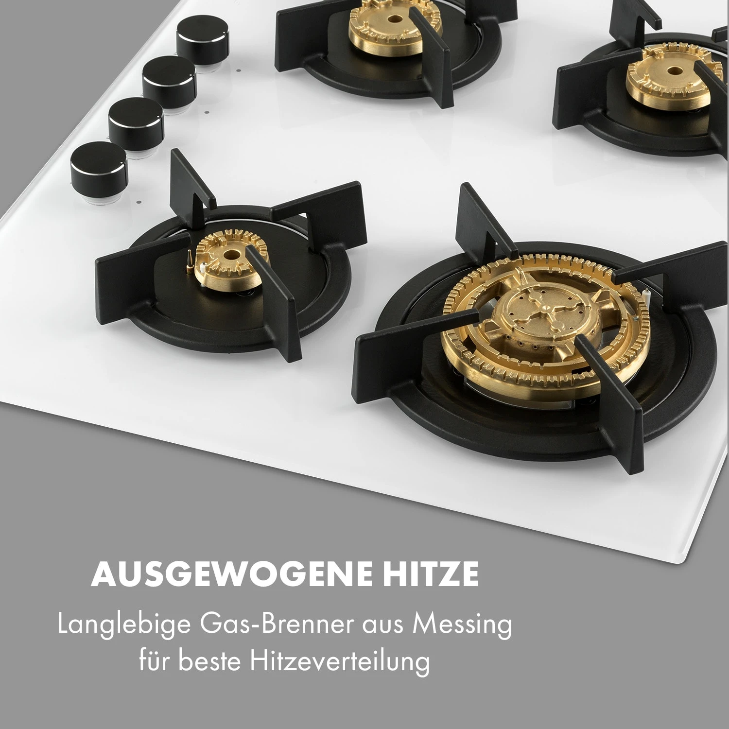 Goldflame 4 Gaskochfeld 4-flammig Messing-Brenner Glaskeramik 3 Goldflame 4 Gaskochfeld 4-flammig Messing-Brenner Glaskeramik – Bild 3