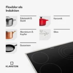 Virtuosa 4 Prime Einbaukochfeld 4 Zonen 6500W Glaskeramik Edelstahlrahmen 15 Virtuosa 4 Prime Einbaukochfeld 4 Zonen 6500W Glaskeramik Edelstahlrahmen -Bestes Haushaltsgeräte Geschäft 10035551 de 0007 usp