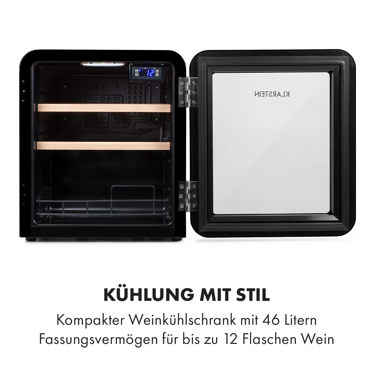 Vinetage 12 Getränkekühler Kühlschrank 48 Liter 4-22°C Retro-Design 3 Vinetage 12 Getränkekühler Kühlschrank 48 Liter 4-22°C Retro-Design – Bild 3