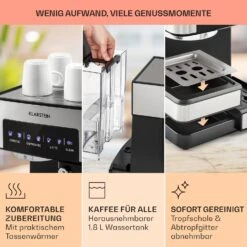 Arabica Comfort Espressomaschine 1350W 20 Bar 1,8l Touch-Bedienfeld -Bestes Haushaltsgeräte Geschäft 10035655 de 0006 usp