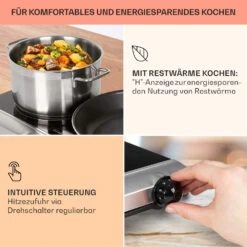 Cookbuddy Doppel-Kochfeld 2400W 5 Leistungsstufen Glaskeramik -Bestes Haushaltsgeräte Geschäft 10035704 de 0004 usp