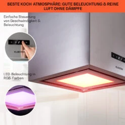 Kronleuchter Smart Inselabzugshaube 595m³/h App-Steuerung LED-Panel 12 Kronleuchter Smart Inselabzugshaube 595m³/h App-Steuerung LED-Panel -Bestes Haushaltsgeräte Geschäft 10035709 de 0004 usp