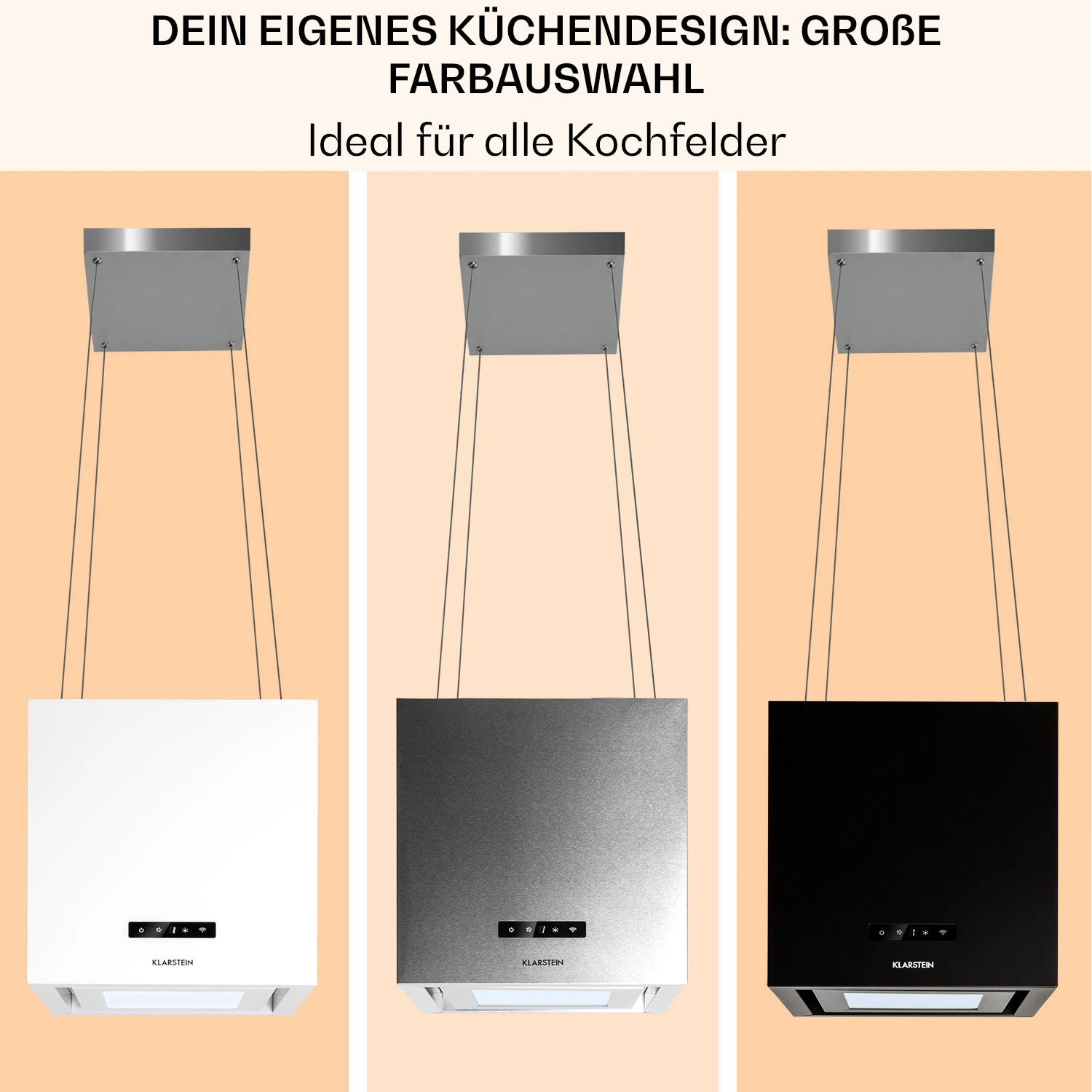 Kronleuchter Smart Inselabzugshaube 595m³/h App-Steuerung LED-Panel 7 Kronleuchter Smart Inselabzugshaube 595m³/h App-Steuerung LED-Panel – Bild 7